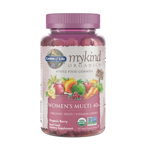 Garden Of Life Mykind Organics Women S Multi 40 Plus Whole Food Gummies Organic Berry 120