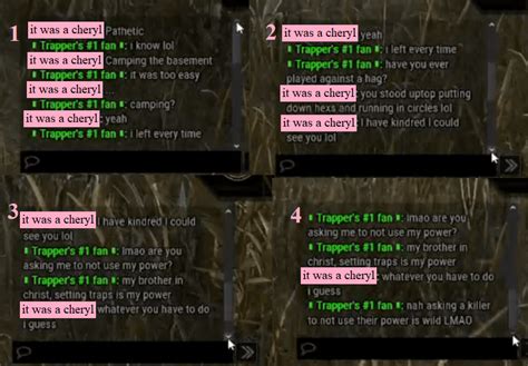 Using your killer's power is now considered toxic lol. The wildest ...