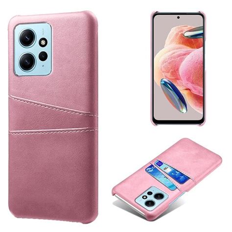 SKALO Xiaomi Redmi Note 12 4G PU læder Kortholder Cover Rosa guld