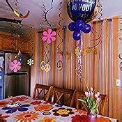 Amazon 60 S Hippie Theme Party Foil Swirl Decorations 60s Groovy