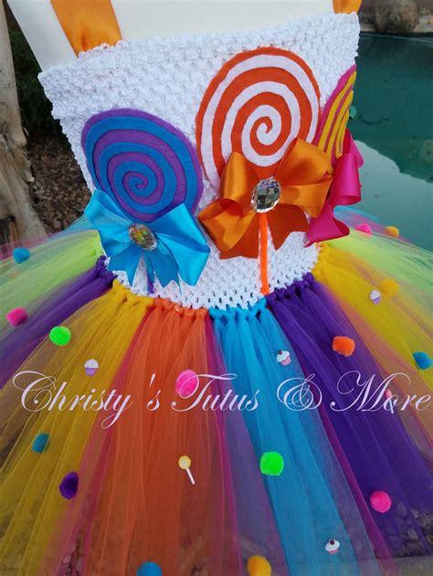 Candy Land Tutu Dresscostume Tutu Dresscandy Themed Tutu Etsy