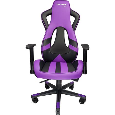 Cadeira Gamer MX11 Giratória Preto E Roxo Mymax