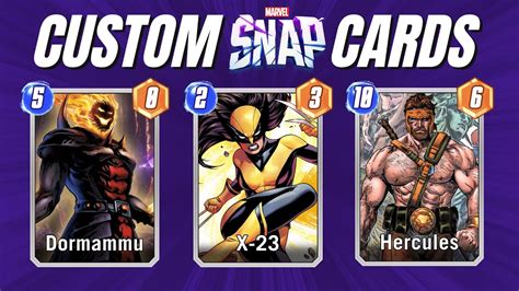 10 INSANE CUSTOM CARDS MARVEL SNAP YouTube