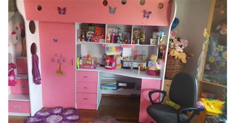 Mobila Dormitor Fetite Ikea Cu Pat Supraetajat Arhiva Okaziiro