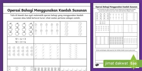 Konsep Operasi Bahagi Dalam Bahasa Melayu