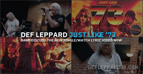 Def Leppard On Just Like 73 Single Watch Lyric Video Now
