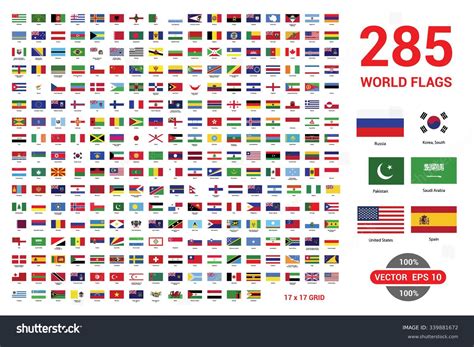 Flags Vector World Stock Vector (Royalty Free) 339881672 | Shutterstock