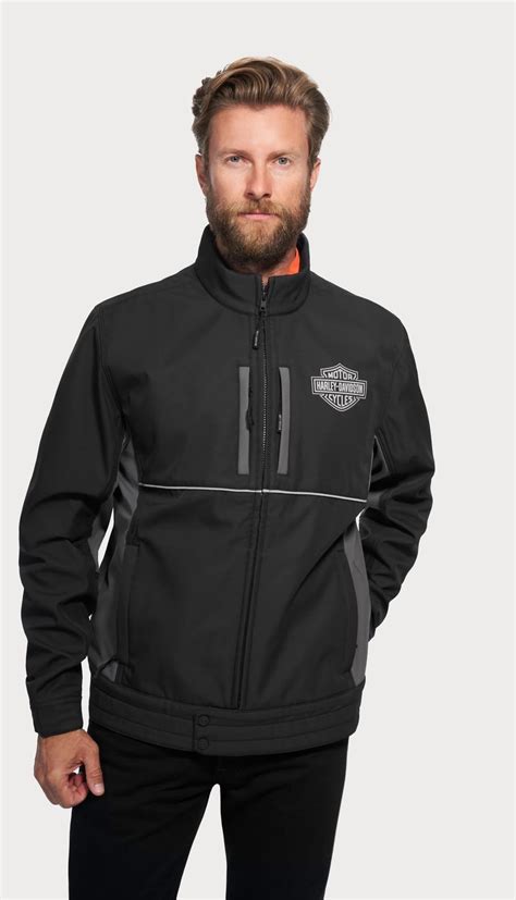 Chaqueta Softshell Hombre Harley Davidson Men Bar Shield Softshell