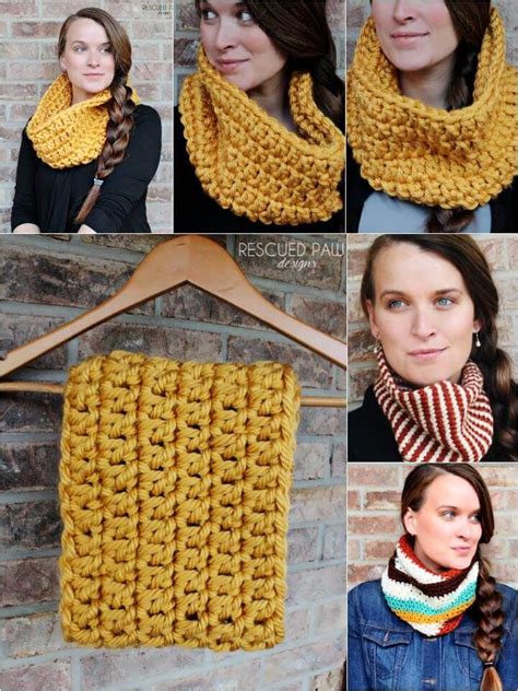 Free Crochet Pattern For A Chunky Cowl Easy Crochet Artofit