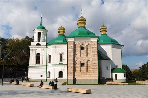 Churches And Golden Domes In Kyiv Ukraine Editorial Stock Photo