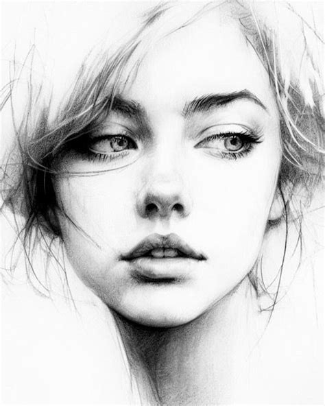 Female Portrait Charcoal And Pencil Drawing In 2024 Portraiture Drawing Portrait Drawing