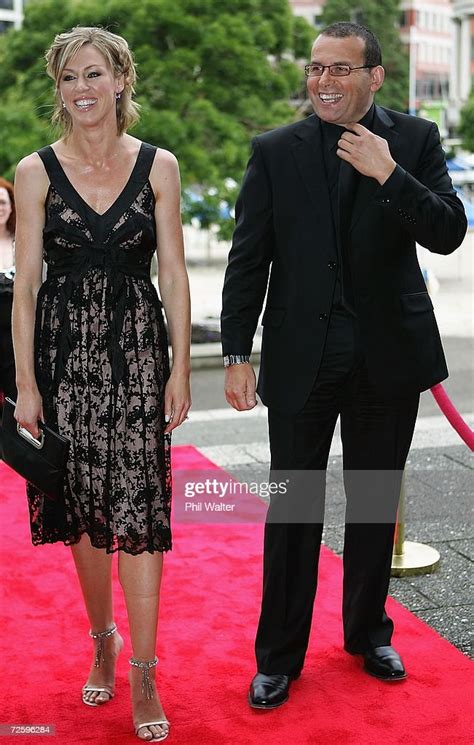 Tvnz Presenters Paul Henry And Wendy Petrie Arrive At The Qantas