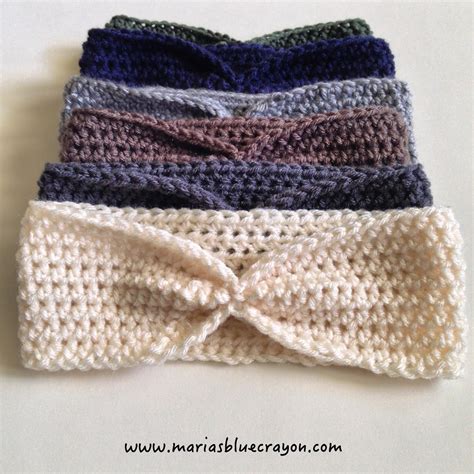 Simple Crochet Ear Warmer Free Pattern For Beginners Maria S Blue Crayon