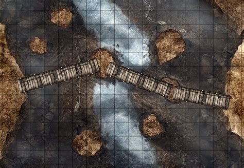 Dragonfall Bridge A Free Printable Battle Map For Dungeons And Dragons