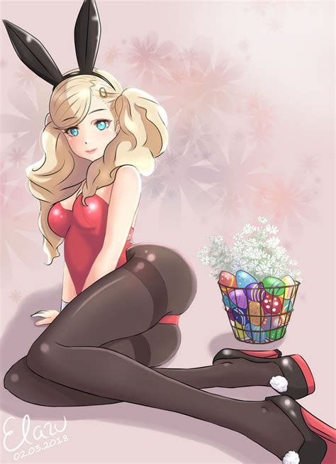 Rule 34 1girls Ann Takamaki Atlus Basket Blonde Hair Blue Eyes