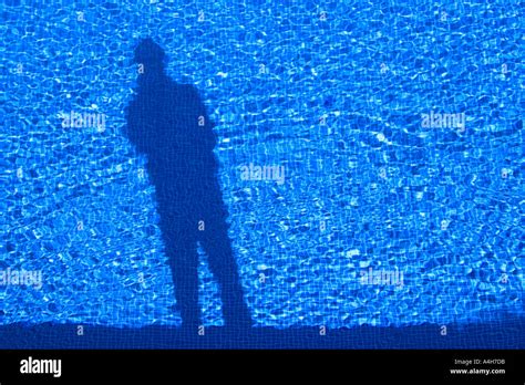 Shadow In Swimming Pool Stock Photo Alamy