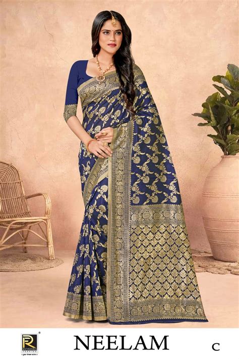 Ronisha Neelam Premium Banarasi Silk Designer Saree Collection