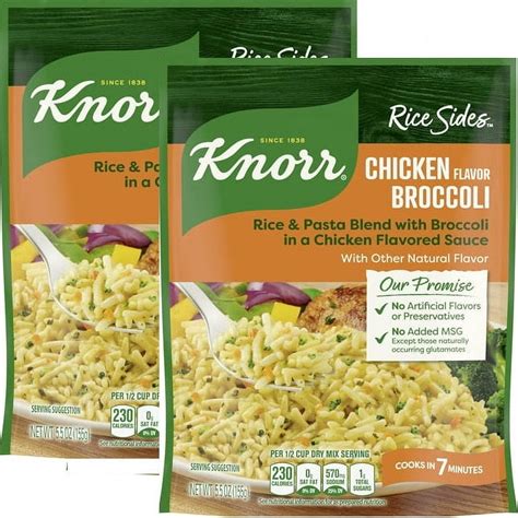 Packs Knorr Chicken Broccoli Rice Sides And Pasta Blend Cooks In