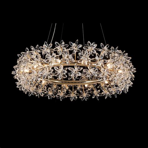 Michael Amini Bouquet 12 Light Dimmable Drum Chandelier Wayfair