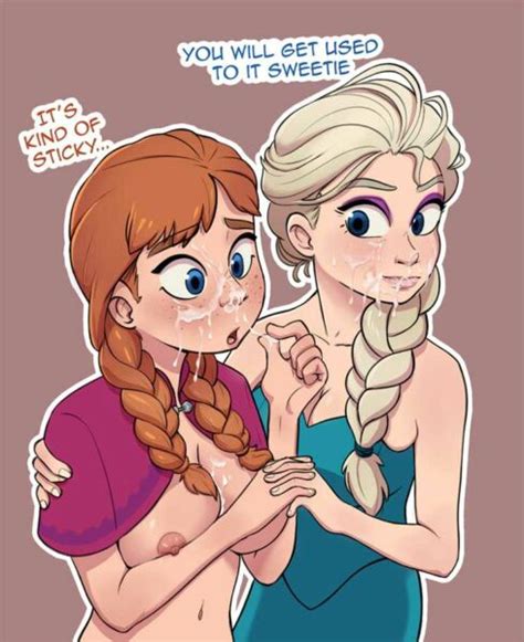 Elsa Showing Anna The Ropes Limeslice Frozen Hentai Arena