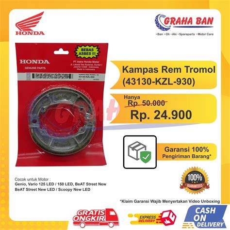 Jual Kampas Rem Tromol Belakang Beat Karbu Genio Vario Scoopy