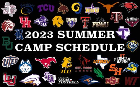 Here are all of the College Camps for Summer 2023