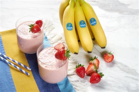 Schneller Erdbeer Smoothie Mit Chiquita Bananen Chiquita Rezepte