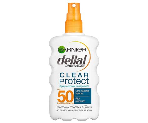 Delial Garnier Ambre Solaire Protector Solar Invisible Clear Protect