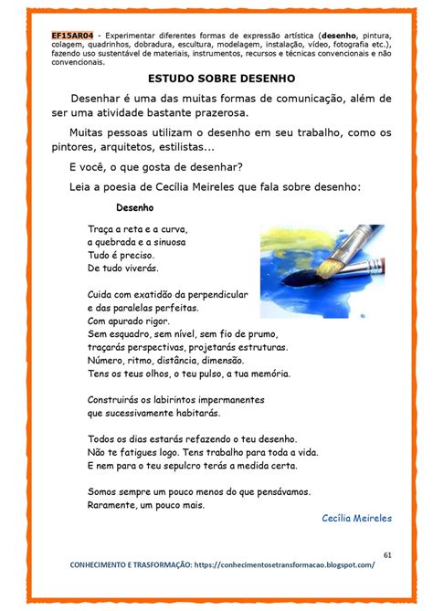 Coletânea Bncc Arte 3º e 4º Anos e Ficha Bncc Plano de Aula