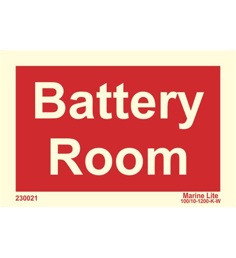 Fes Fire Fighting Equipment Signs Battery Room