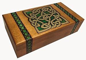 Amazon Celtic Knot Design Polish Wooden Keepsake Box Jewelry