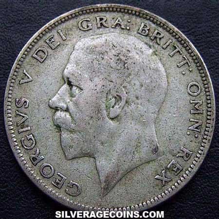 1930 George V British Silver Half Crown Silver Age Coins