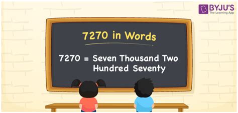 7270 in Words - How to Write 7270 in English Words?