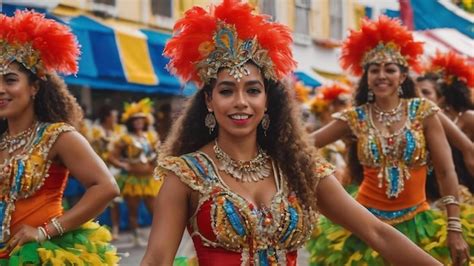 Premium Photo Frevo Dancers At The Street Carnival In Recife