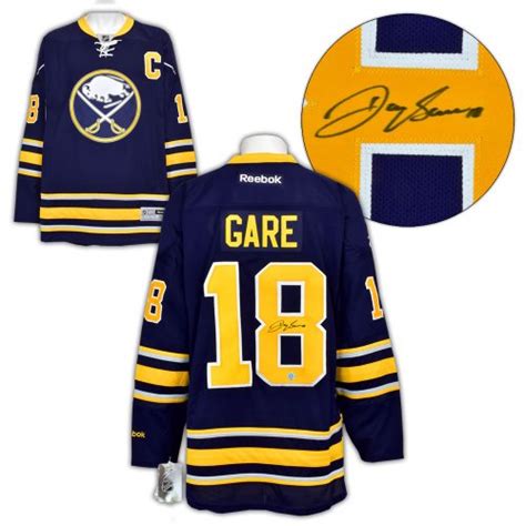 Danny Gare Buffalo Sabres Autographed Signed Reebok Premier Hockey Jersey