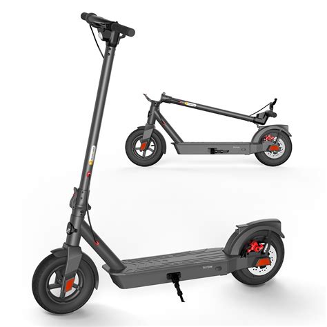 Electric Scooter Adult 500w Peak Motor 32km Long Range 10” Solid And Pneumatic Tire3 Speed