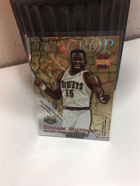 1996 97 Topps Stadium Club Alonzo Mourning Dikembe Mutombo Top Crop TC