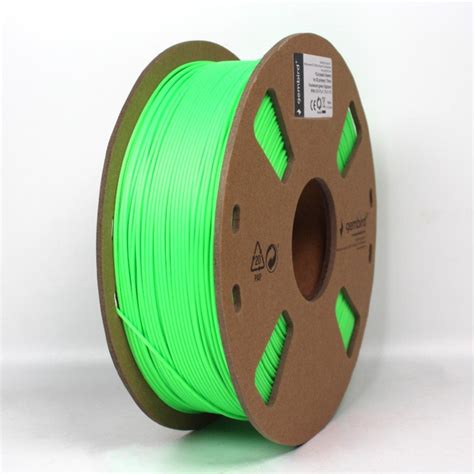 Gembird filament PLA 1 75mm 1kg fluorescentní zelená 3DP PLA1 75 01