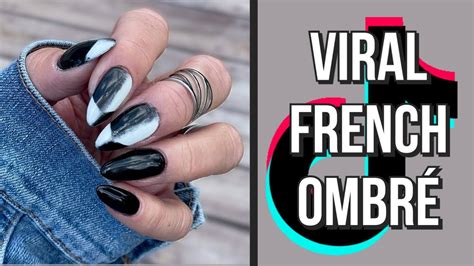 How To French Double Ombré Optical Illusion Nails Youtube