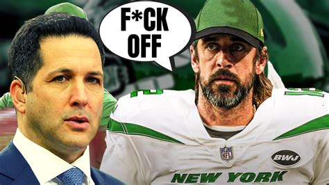 Aaron Rodgers Blasts Adam Schefter Confirms Hes Going To The Jets On