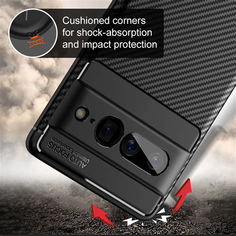 Flexi Slim Carbon Fibre Case For Google Pixel 7 Pro Black