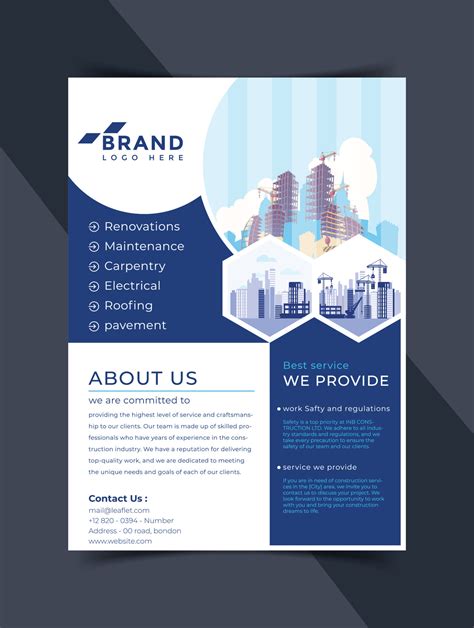 Flyer Template Layout Design Corporate Business Annual Report Catalog