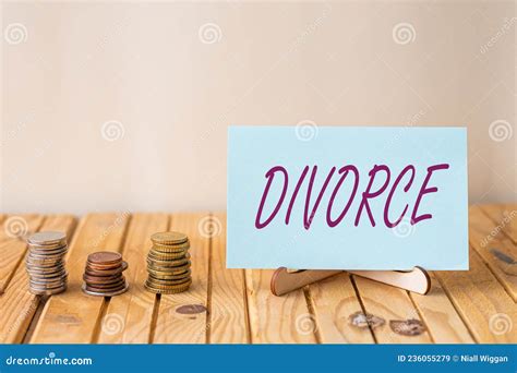 Writing Displaying Text Divorce Word Written On Legal Dissolution Of