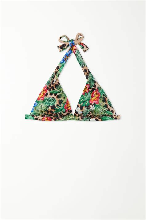 Reggiseno Bikini Triangolo Wild Blossom Con Spalline Larghe Triangolo