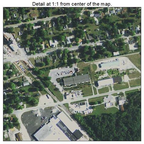 Aerial Photography Map of Croswell, MI Michigan