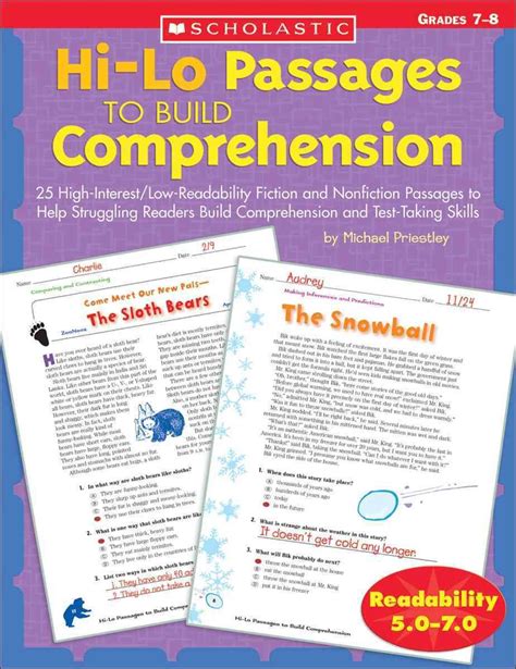 Hi Lo Passages To Build Comprehension Grades 7 8 Uk