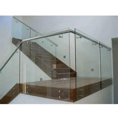 Stainless Steel Glass Railing At Rs 1200 Sq Ft Ss Glass Railing In Rajkot Id 20812728533