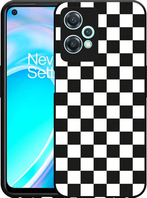 OnePlus Nord CE2 Lite Hardcase Hoesje Dambordpatroon Designed By Cazy