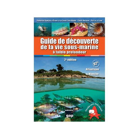 Livre Guide découverte de la vie sous marine Atlantique et Manche