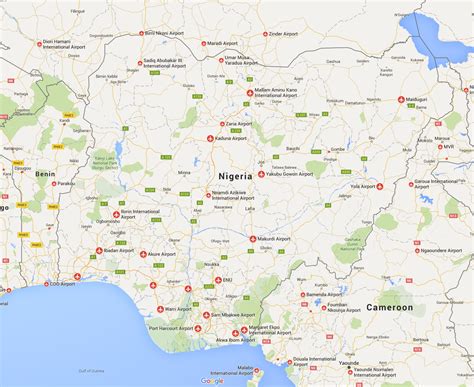 NIGERIA AIRPORTS MAP | Plane Flight Tracker